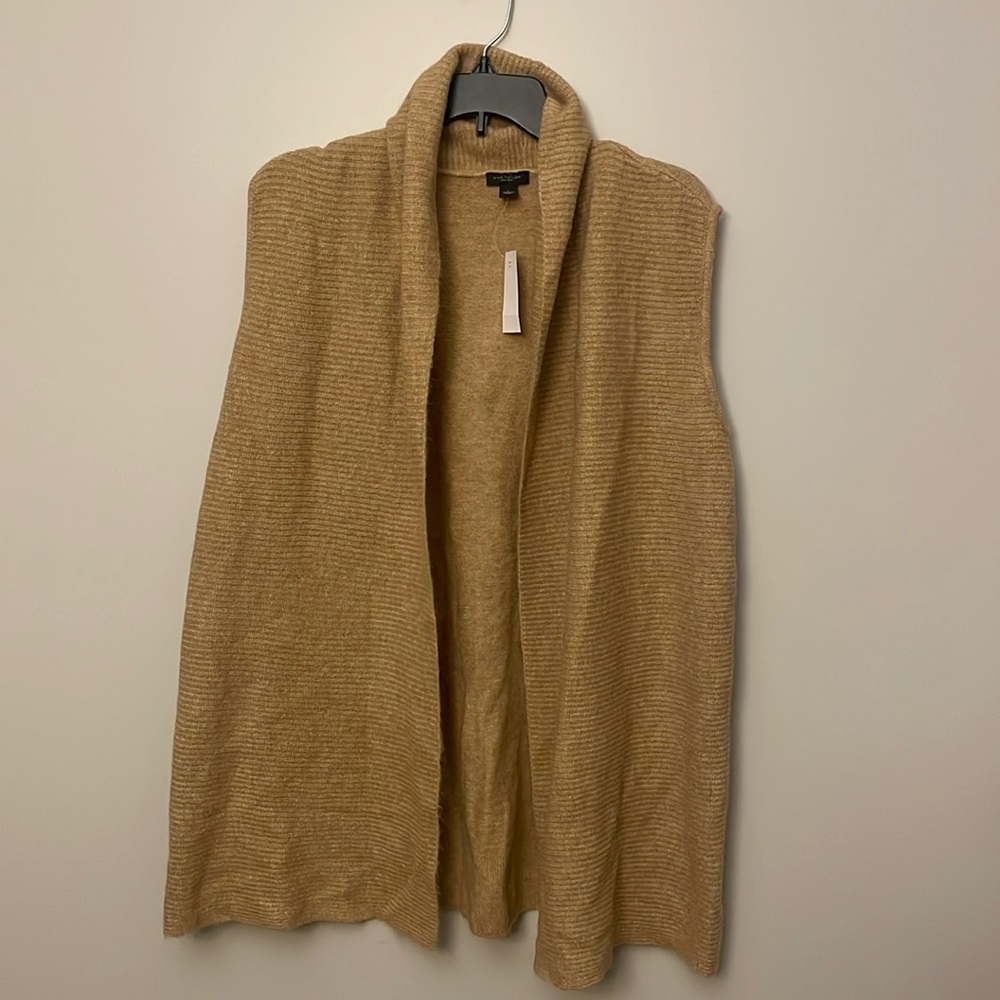 Tan Ann Taylor sleeveless sweater